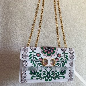 Tory Burch Gemini Link Printed Shoulder Bag